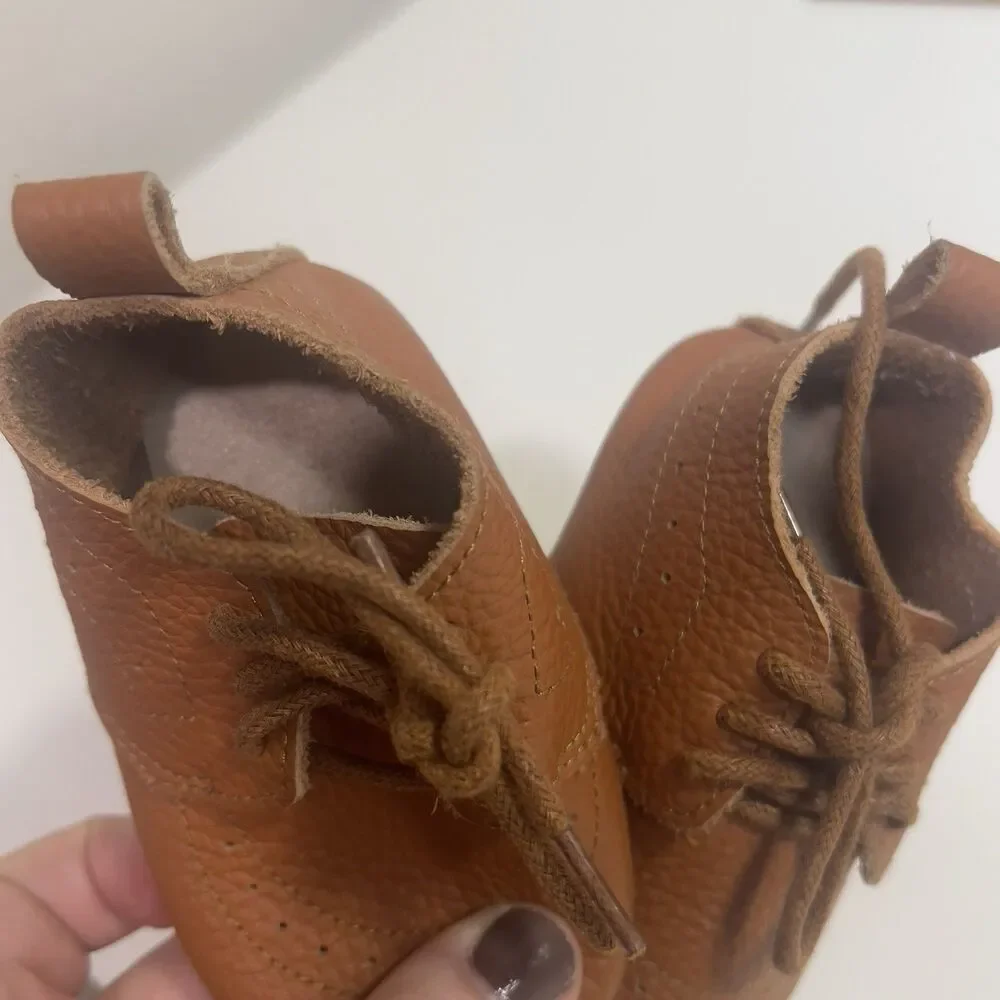 Boys/Girls  Brown Dress Shoes Size 3 Toddler Infant